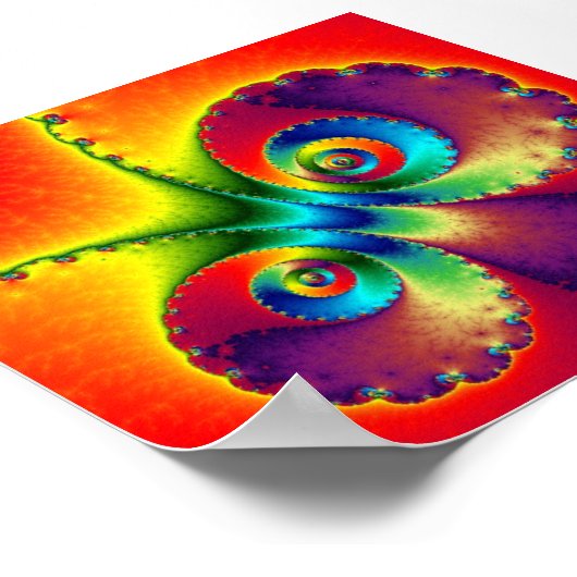 蝶サイケデリック ポスター (角)