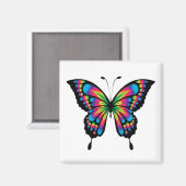 蝶サイケデリック マグネット (正面/裏面)