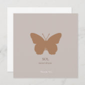 蝶サンキューカード (正面/裏面)