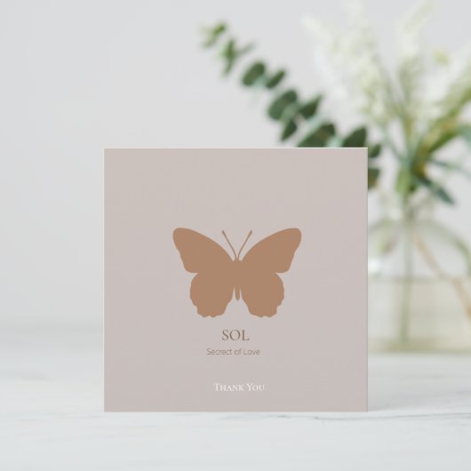 蝶サンキューカード (スタンド正面)