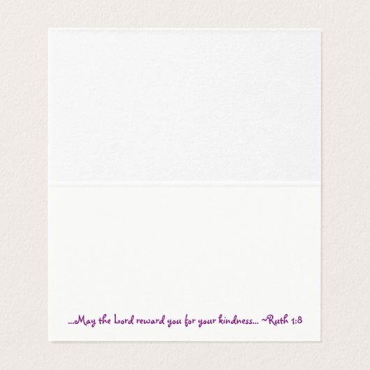 蝶サンキューカード (内部フラット)