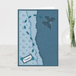 蝶サンキューカード サンキューカード