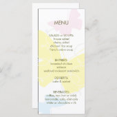 蝶シャワーメニュー メニュー (正面/裏面)