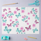 蝶シリーズデザイン1 薄葉紙 (クラフト)