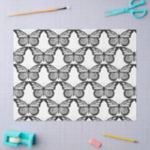 蝶シリーズデザイン9 薄葉紙 (クラフト)