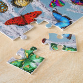 蝶ジグソーパズル自然子供ギフト動物 ジグソーパズル (側面)