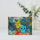 蝶スカル ポストカード (スタンド正面)