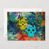 蝶スカル ポストカード (正面/裏面)