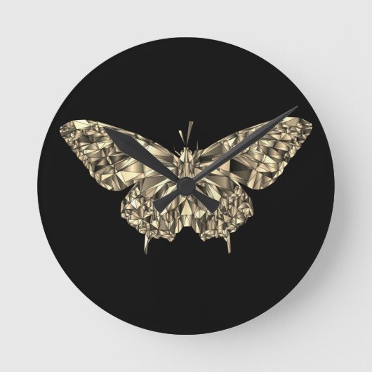 蝶スタイリッシュ時計 ラウンド壁時計 (正面)