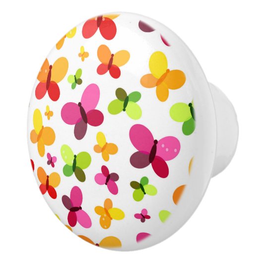 蝶セラミックキャビネットのノブ セラミックノブ (右)