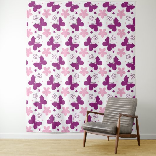 蝶タペストリー タペストリー (インサイチュ)