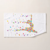 蝶ダンサー バスタオルセット (ハンドタオル)