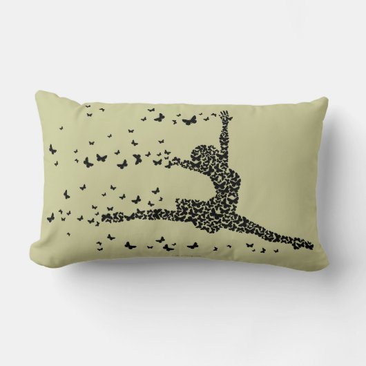 蝶ダンサー ランバークッション (正面)