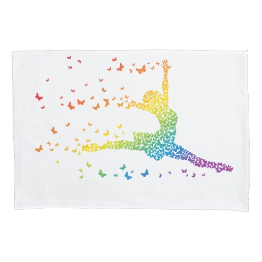 蝶ダンサー 枕カバー (正面)