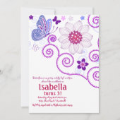 蝶ダンスの招待状 招待状 (正面)