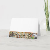 蝶ダンスの挨拶状 カード (裏面)