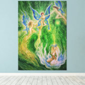 蝶ダンス キャンバスプリント (インサイチュ (ウッドフロア))