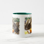 蝶ツートーンコーヒーマグ ツートーンマグカップ (中央)