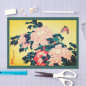 蝶ティッシュペーパーが付いている日本人のプリント 薄葉紙 (クラフト)