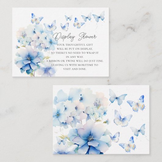 蝶ディスプお洒落レイシャワー エンクロージャーカード (正面/裏面)