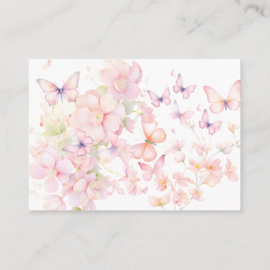 蝶ディスプお洒落レイシャワー エンクロージャーカード (裏面)