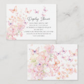 蝶ディスプお洒落レイシャワー エンクロージャーカード (正面/裏面)