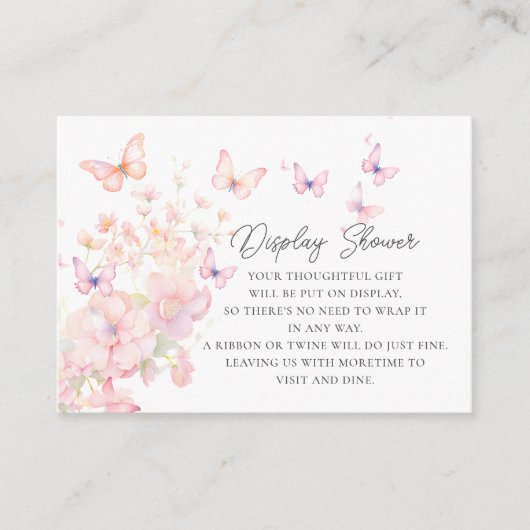 蝶ディスプお洒落レイシャワー エンクロージャーカード (正面)