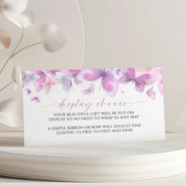 蝶ディスプレイ赤ちゃんシャワー囲いカード エンクロージャーカード