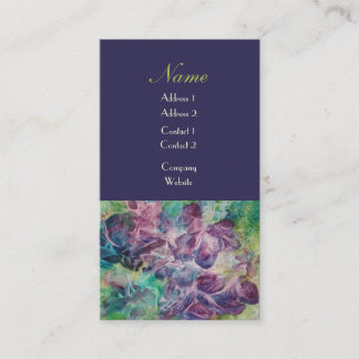 蝶デザイナー会社プロフィールは紫色を梳きます 名刺