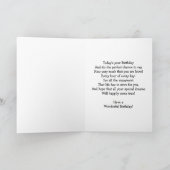 蝶デザインパーソナライズされた12誕生日 カード (内部)