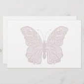 蝶デザイン文房具 便箋 (正面/裏面)