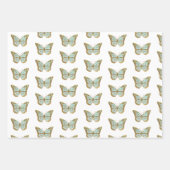 蝶デザイン ラッピングペーパーシート (正面2)