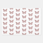 蝶デザイン ラッピングペーパーシート (正面)