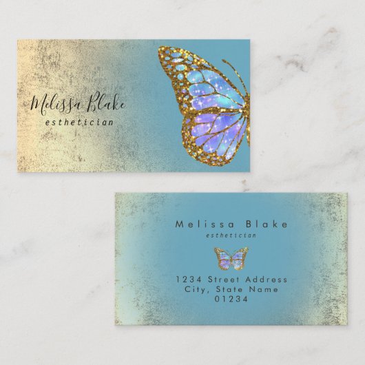 蝶デザイン 名刺 (正面/裏面)