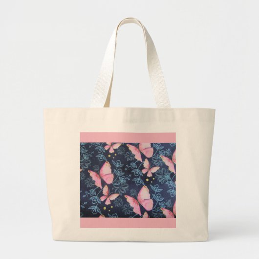 蝶トートバック ラージトートバッグ (正面)