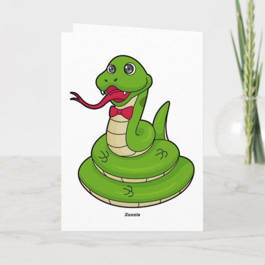 蝶ネクタイの蛇 カード (裏面)