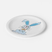 蝶ネクタイを持つイースターバニー ペーパープレート (アングル)