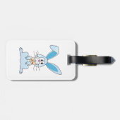 蝶ネクタイを持つイースターバニー ラゲッジタグ (裏面横)