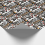 蝶ネクタイを着用しているマウス ラッピングペーパー (角)