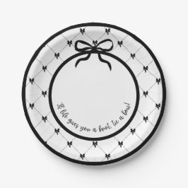 蝶ネクタイ7"プレート ペーパープレート