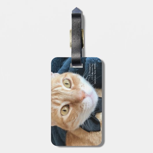 蝶ネクタイ ラゲッジタグ (裏面縦)