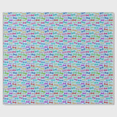 蝶ネクタイ、青ストライプい、水色。 ラッピングペーパー (フラット)