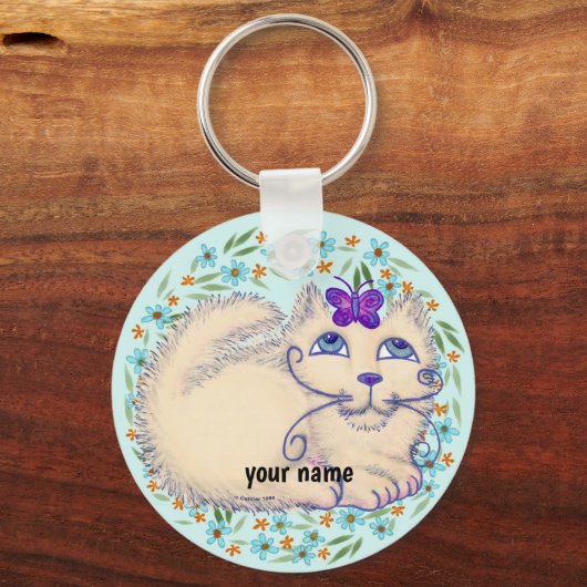 蝶ネコ キーホルダー (正面)