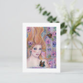 蝶ハガキ付きワンダーランドファンタジーアート ポストカード (スタンド正面)