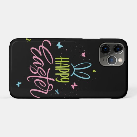蝶ハッピーイースター Case-Mate iPhoneケース (裏面(横))