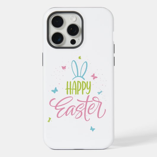 蝶ハッピーイースター iPhoneケース (裏面)