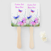 蝶ハンドファンカスタム文字名 ハンドファン (正面&裏面)