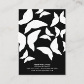 蝶ハンドメイド職人イヤリングディスプレイカード コーリングカード (裏面)