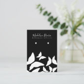 蝶ハンドメイド職人イヤリングディスプレイカード コーリングカード (スタンド正面)