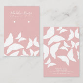 蝶ハンドメイド職人イヤリングディスプレイカード コーリングカード (正面/裏面)